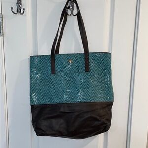 Elegant Teal and Black JPK Paris 75 Tote Bag